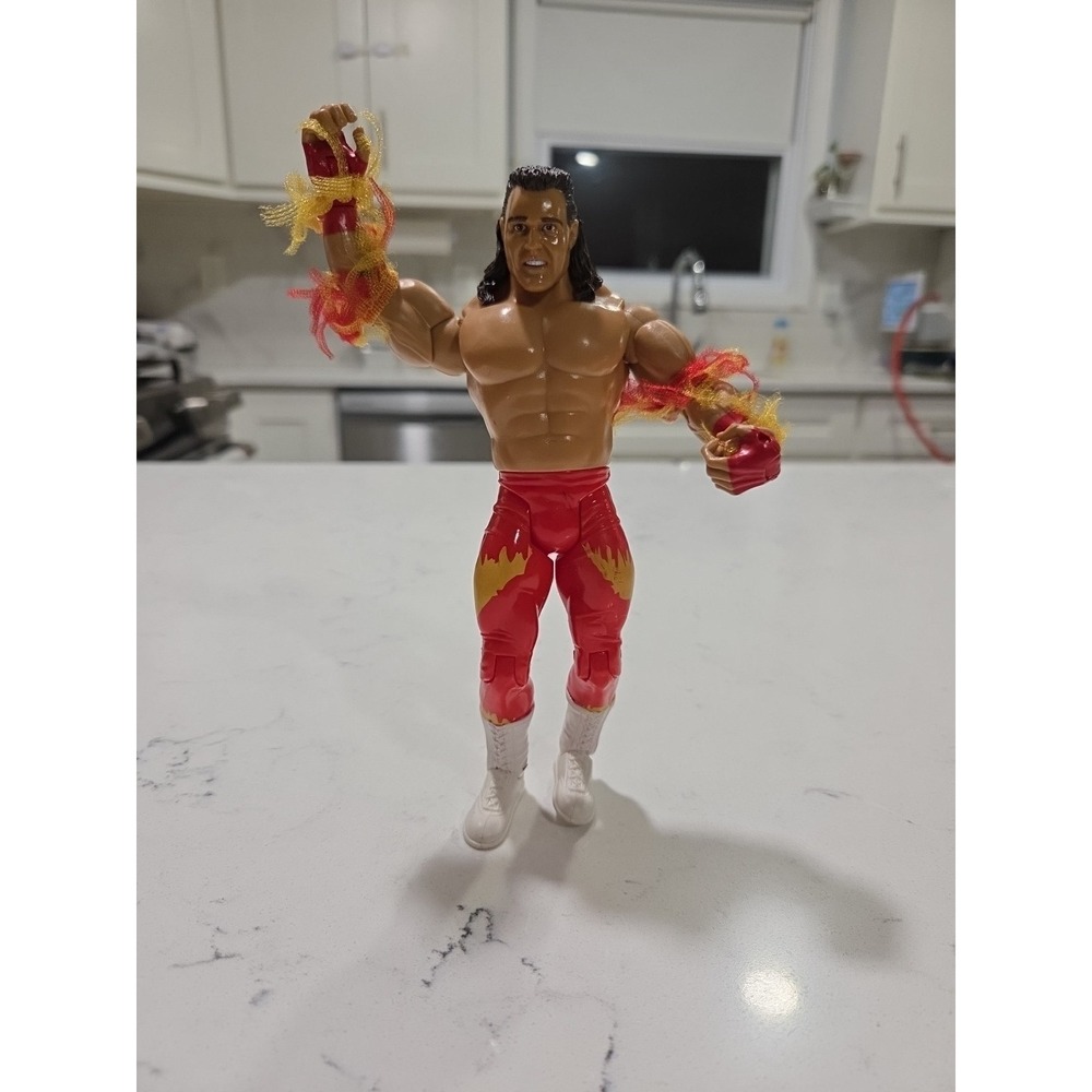 2003 WWF WWE Jakks Brutus Barber Beefcake‎ Classic Wrestling Figure Red Yellow